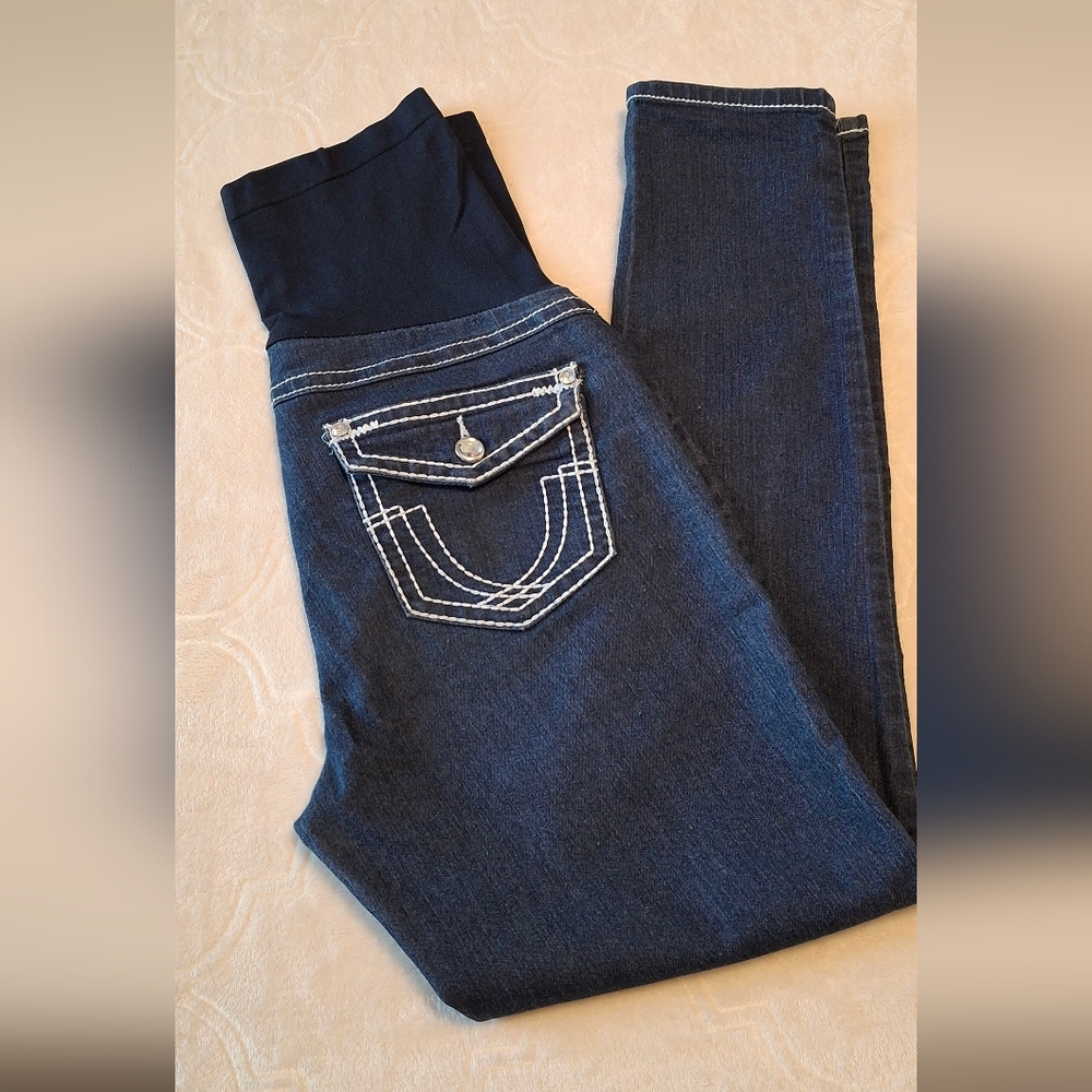 Maternity. Bella Vita Dark Blue Women's Jeans